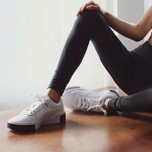 puma cali black and white